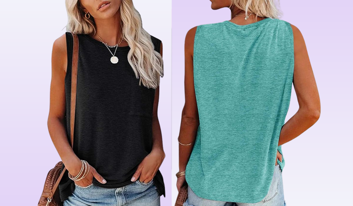 Amazon shoppers love the flattering fit of this sleeveless top, on sale for 